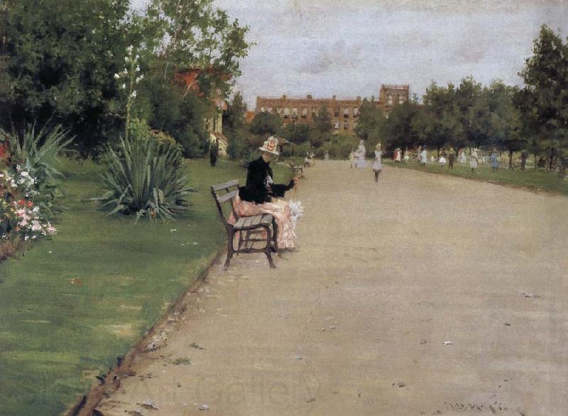 William Merritt Chase The view of park